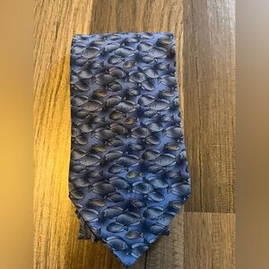 Ties To Nature "Fish" 100% Silk Tie Hand Sewn